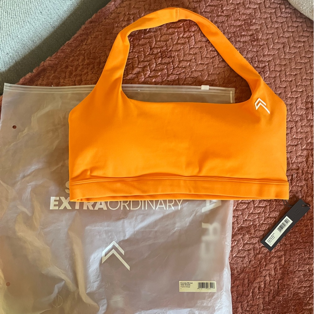 Oner Active Flame Orange Halter Bralette